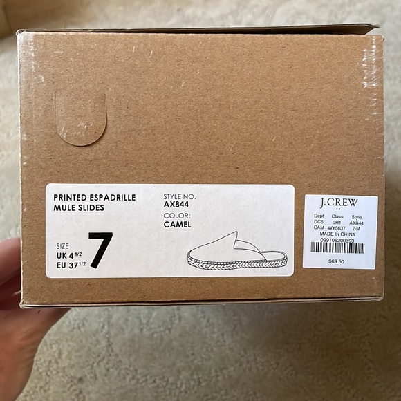 Jcrew Printed Espadrille Mules - Picture 3 of 3